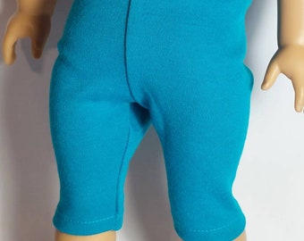 Peacock  Blue Capris for 18 inch Dolls