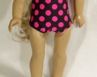 Polka Dot Swimsuit for 18 inch Dolls