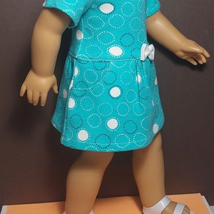 Multi-Color Summer Dress with Optional Shoes for 18 inch dolls
