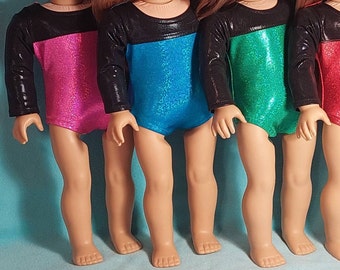 Gymnastic Performance Leotard in Color Choices for 18 inch Doll