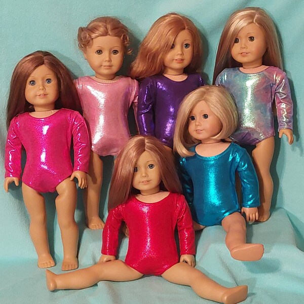 Shimmery Performance Leotard W/Color  Choicesfor 18 inch Dolls