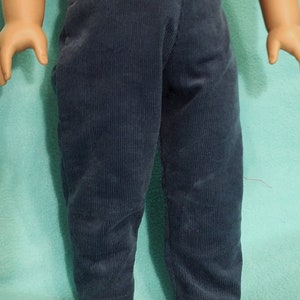 Dark Teal Corduroy Pants for 18 inch Dolls