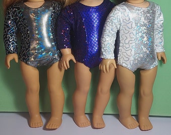 Gymnastic Performance Leotard in Three color choices for 18 inch Dolls