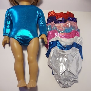 Shimmery Performance Leotard W/Color Choices Made for 18 inch Dolls