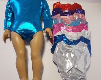 Shimmery Performance Leotard W/Color Choices Made for 18 inch Dolls