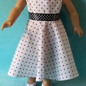 Summer Casual Party Dress with Optional Shoes for 18 inch Dolls
