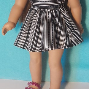 Summer Sundress for 18 inch Doll with Optional Sandals