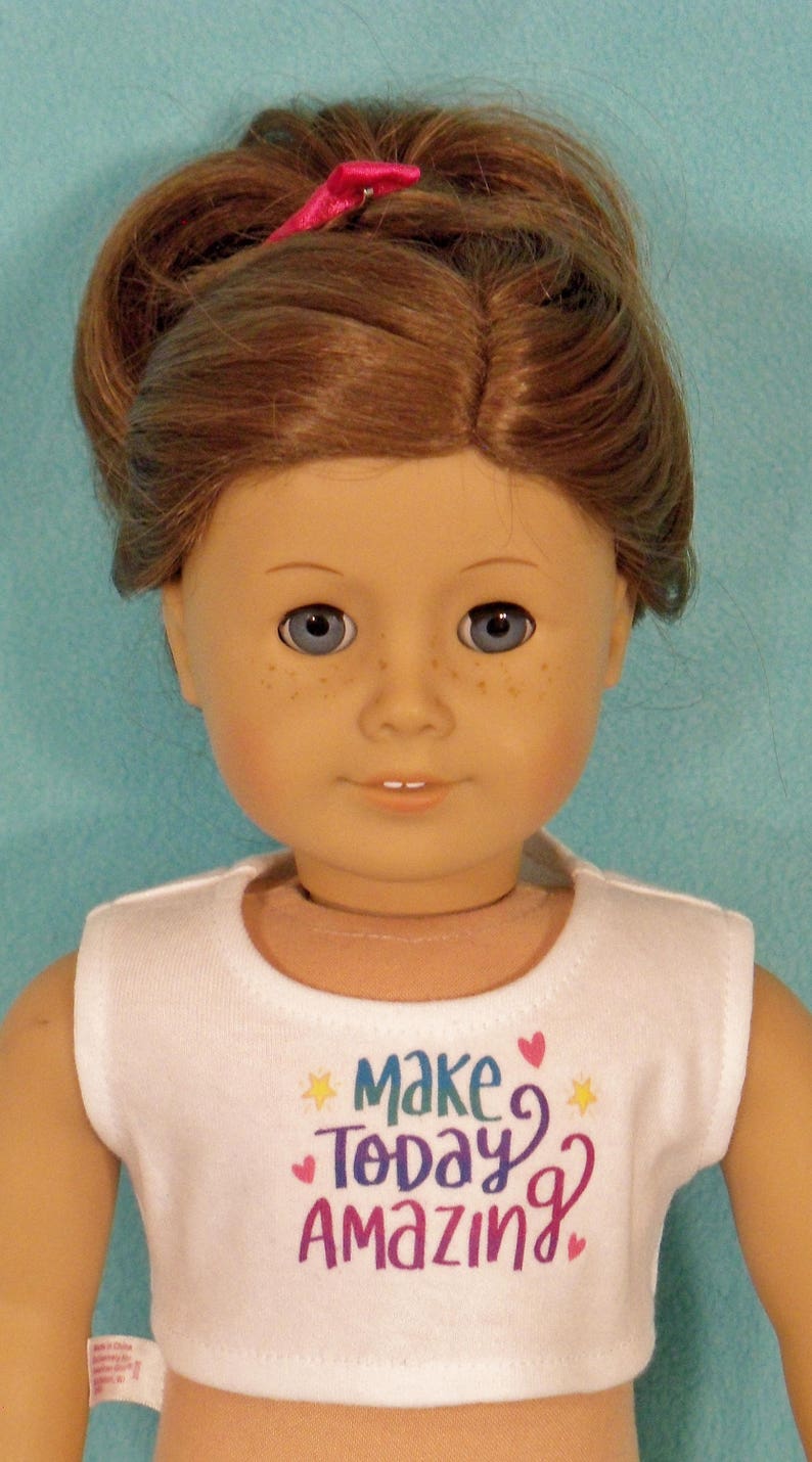 18 inch Doll Make Today Amazing Graphic Crop Top