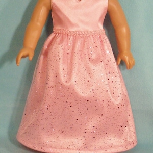 Pink Princess Dress with Optional Shoes  for 18 inch Dolls