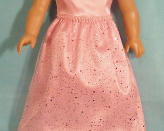 Pink Princess Dress with Optional Shoes  for 18 inch Dolls