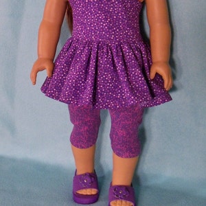 Sleeveless Summer Dress with Optional Sandals for 18 inch Dolls