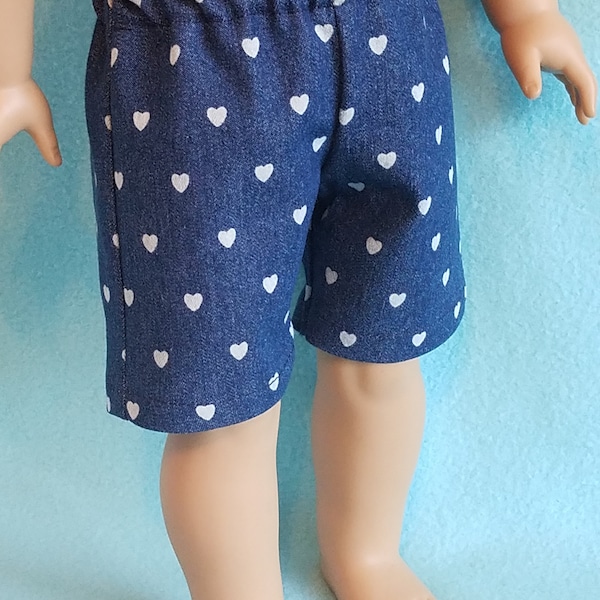 Stretch Demin Shorts for 18 inch Dolls