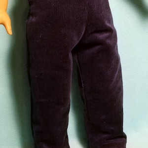 Navy Blue Corduroy Pants for 18 inch Dolls