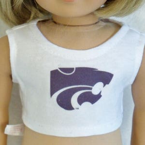 Powercat Graphic Crop Top for 18 inch Doll