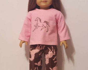 Horse Pajamas for 18 inch Dolls