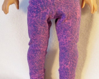 Purple/ Pink Leggings for 18 inch Dolls