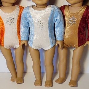 Panne Leotard for 18 inch Dolls with 3 color choices