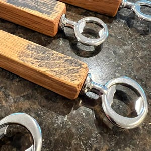 Abridor de botellas de madera de barril hecho a mano (envío gratuito a EE. UU.)