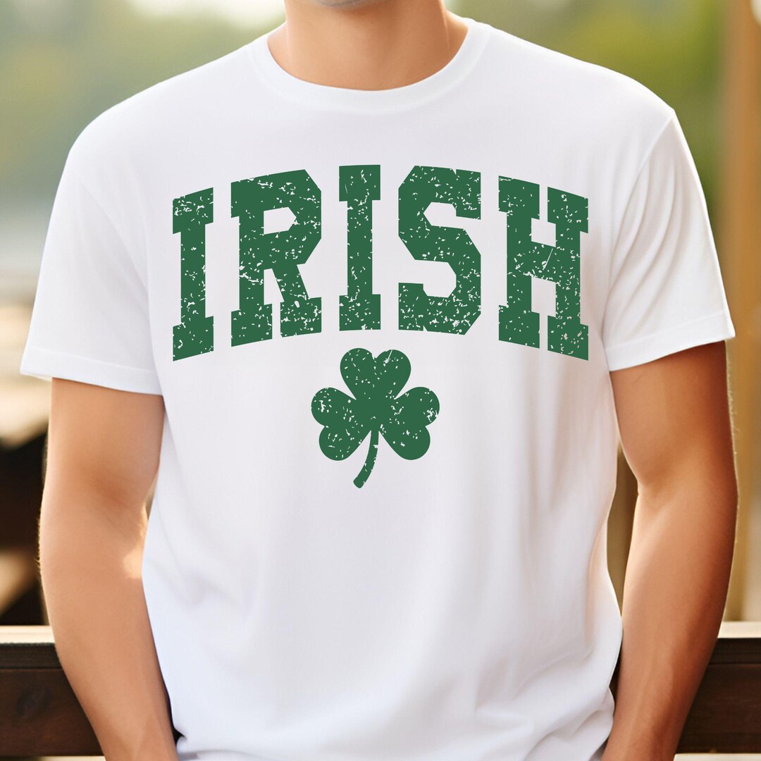 st-patricks-day-irish-shirt-shamrock-lucky-clover-tee-retro-slainte