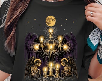All Hallows Eve Catholic Shirt, Catholic Apparel All Hallows Eve, Celebrate Faith & Saints in Style