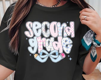 Coquette Bow Back To School Shirt: Second Grade Tee