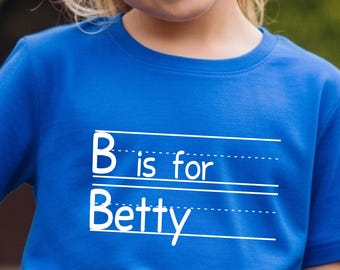 Personalized Alphabet Back to School Shirt: Custom Name Tee