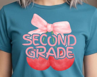 Second Grade Back To School Shirt: Coquette Bow Tee