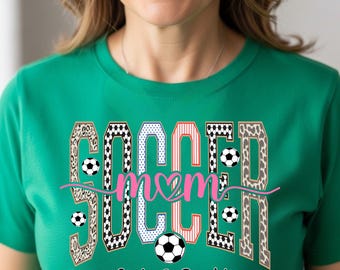 Custom Soccer Shirt For Soccer Mom, Soccer Mama Shirt, Custom Name Soccer Tee
