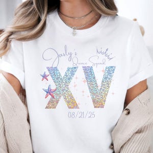 Custom Quinceañera Shirt: 15th Birthday Party Tee, Matching Squad Shirts