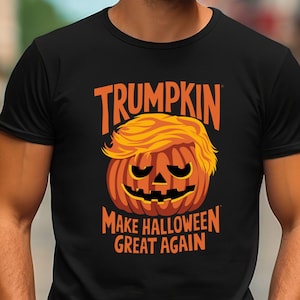Halloween Trumpkin Shirt, Donald Trump Make Halloween Great Again Shirt