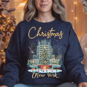 Christmas in Rockefeller Sweatshirt, NYC Christmas 2026 Sweatshirts For Women, Family Group Tee, Radio City Christmas Rockettes Sweatshirt