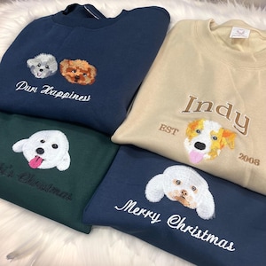 Sweat-shirt à capuche personnalisé pour animal de compagnie avec photo et nom de l'animal de compagnie
