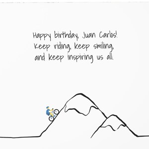 Radfahrer Geburtstagskarte Radfahrer Geschenk für Radfahrer Fahrradliebhaber Gruß Radfahrer Grußkarte Geburtstagsradler alles Gute zum Geburtstag Fahrrad