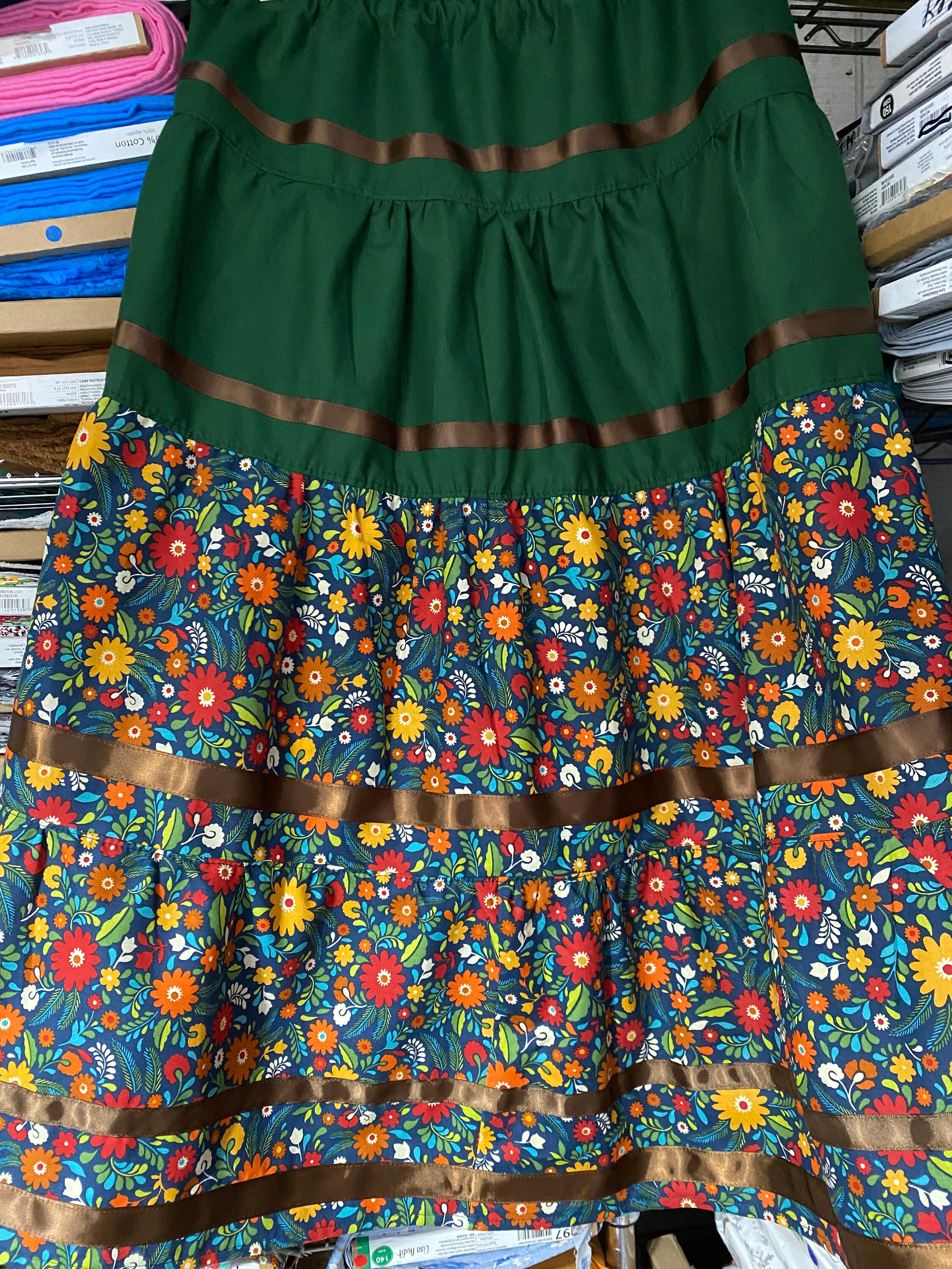 【NONCODE】Devin Tiered Ribbon Skirt Tiered Ribbon Skirt - Etsy