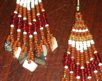 Ethnic Shells & Beads Earrings