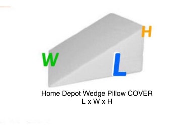 large wedge pillow case