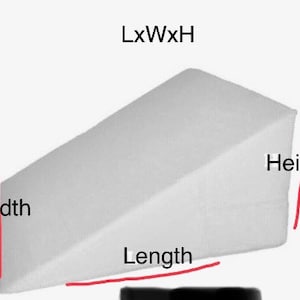 11H Wedge Pillow COVER, No zipper