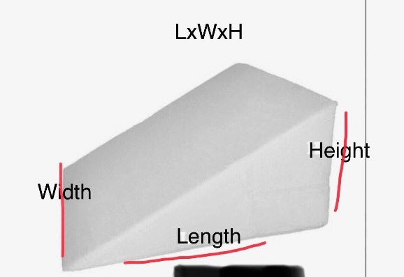 12H XXLWedge Pillow COVER, No zipper