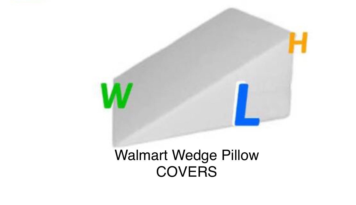 wedge pillow case walmart