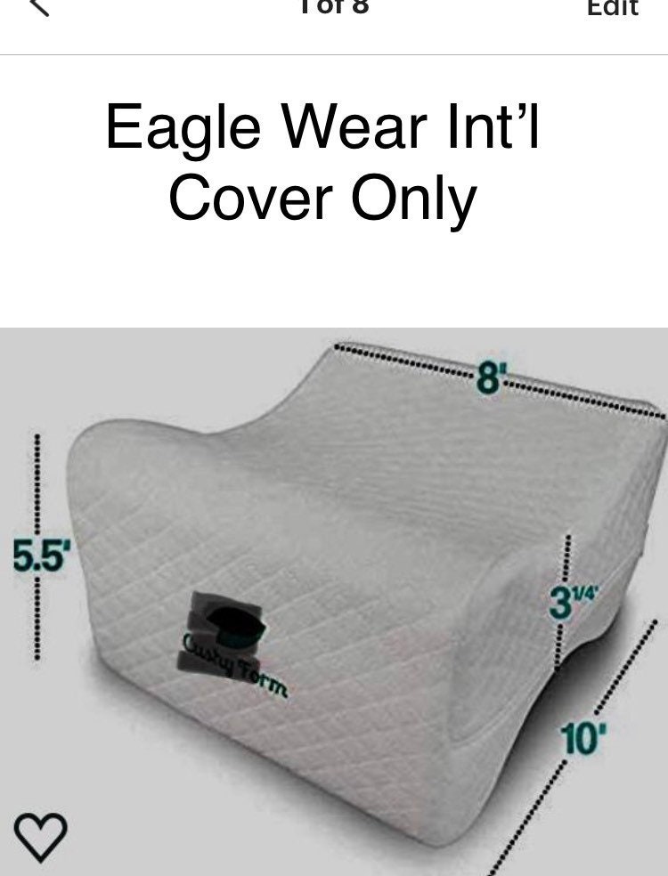 Cushy Form Knee Pillow for Side Sleepers - Standard Orthopedic