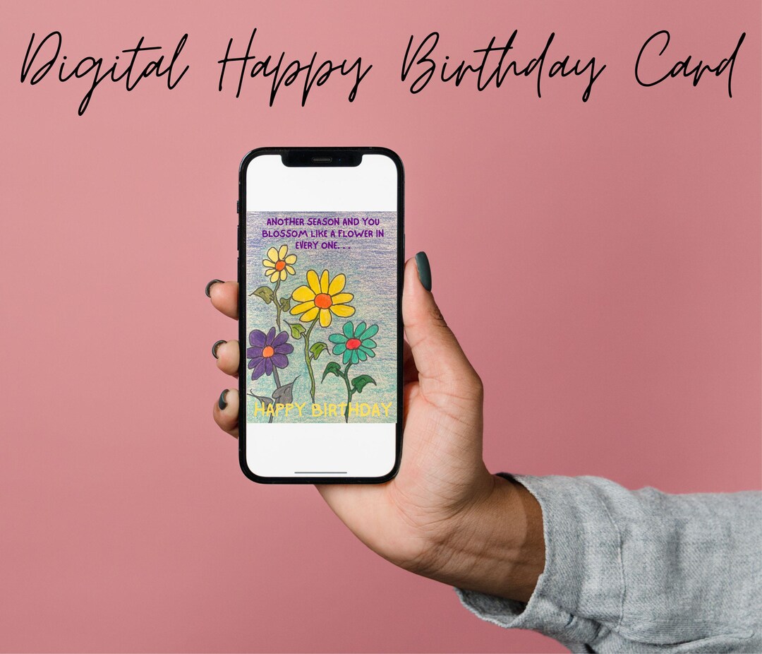 Digital Happy Birthday Card! - Etsy