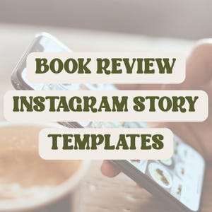 Instagram Story Book Review Template PNG | Book Review Page | Digital Book Review | Book Review Story | Book Lovers | Book Digital Download