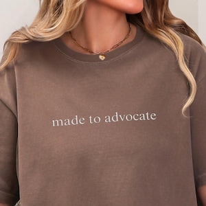 Embroidered Advocate Shirt Comfort Colors Advocate Shirt Special Educator Gift Autism Mom Shirt Embroidered Inclusion Shirt Mom autism ally