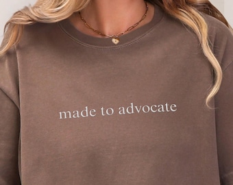 Embroidered Advocate Shirt Comfort Colors Advocate Shirt Special Educator Gift Autism Mom Shirt Embroidered Inclusion Shirt Mom autism ally