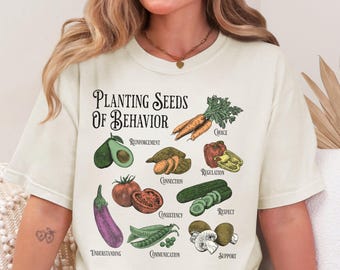 Spring ABA Comfort Color RBT Tee-Shirt Educator BCBA Graduate Gift Aba Bcba Therapist Behavioral Anaylst Shirts Inclusive Aba
