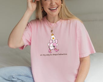 ABA Shape Behaviors Shirt Bcba Comfort Color Special Educational Teacher Tee SPED Educator Shirt Bcba Funny Shirts RBT Graduate Gift