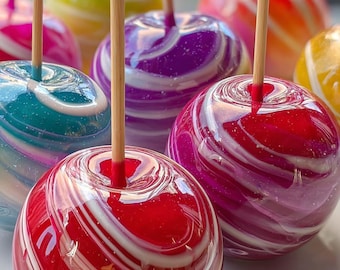 Receta de manzanas acarameladas con Kool-Aid: Delicias caseras con remolinos (Descargar PDF)