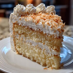 Old Fashioned Coconut Cloud Cake Recipe, Easy Dessert, Weight Watchers Friendly (Digital PDF Download)