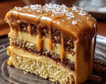 Decadent Caramel Cake Recipe, Southern Old School Dessert, Moist Bake (Digital Download)