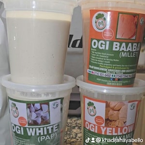 Healthy Natural Ready To Make Fresh Pap (Akamu, Ogi). Ships only on Mondays and Tuesdays.